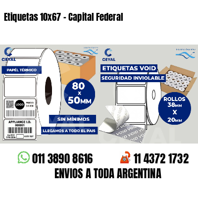Etiquetas 10×67 – Capital Federal