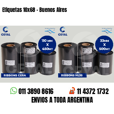 Etiquetas 10x68 - Buenos Aires