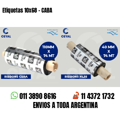 Etiquetas 10x68 - CABA