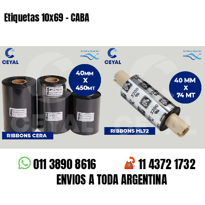 Etiquetas 10x69 - CABA