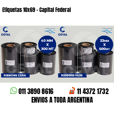 Etiquetas 10x69 - Capital Federal