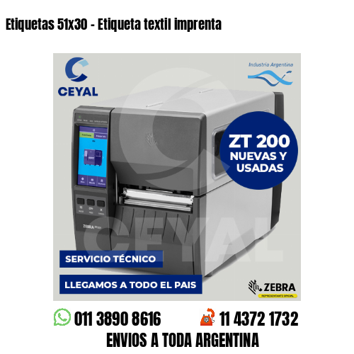 Etiquetas 51×30 – Etiqueta textil imprenta