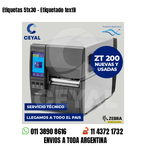 Etiquetas 51×30 – Etiquetado textil