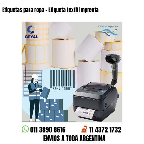 Etiquetas para ropa – Etiqueta textil imprenta