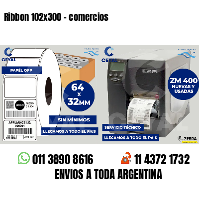Ribbon 102x300 - comercios