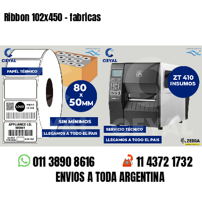 Ribbon 102x450 - fabricas