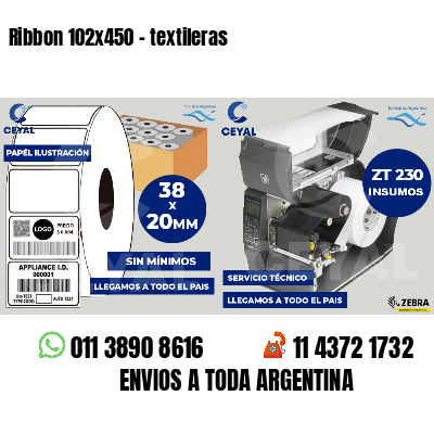 Ribbon 102x450 - textileras