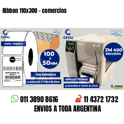 Ribbon 110x300 - comercios
