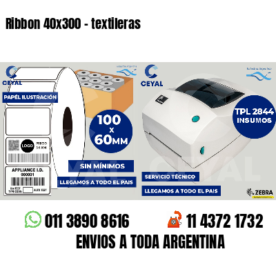 Ribbon 40x300 - textileras