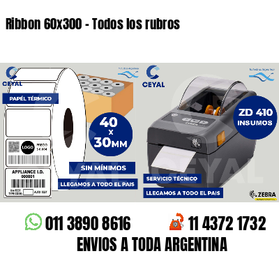 Ribbon 60x300 - Todos los rubros