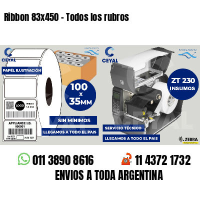Ribbon 83x450 - Todos los rubros