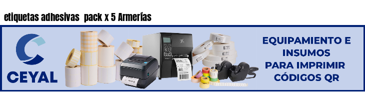 etiquetas adhesivas  pack x 5 Armerías