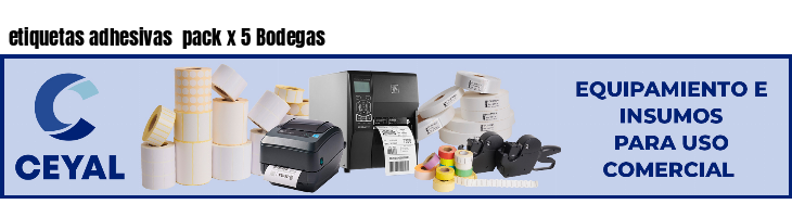 etiquetas adhesivas  pack x 5 Bodegas