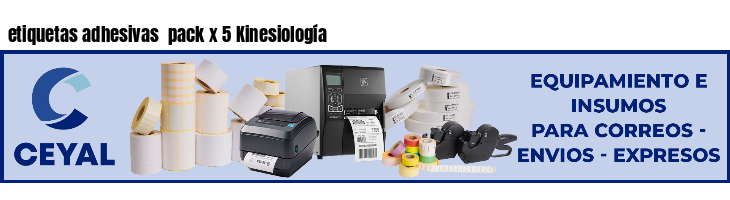 etiquetas adhesivas pack x 5 Kinesiología
