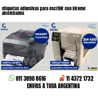 etiquetas adhesivas para escribir con birome alcolchados