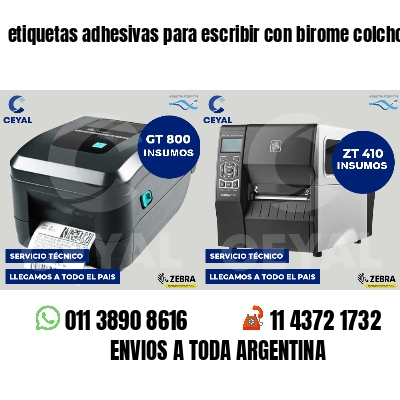 etiquetas adhesivas para escribir con birome colchones