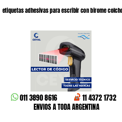 etiquetas adhesivas para escribir con birome colchones