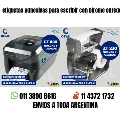 etiquetas adhesivas para escribir con birome edredones