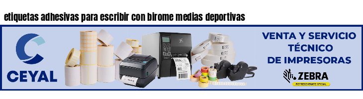 etiquetas adhesivas para escribir con birome medias deportivas