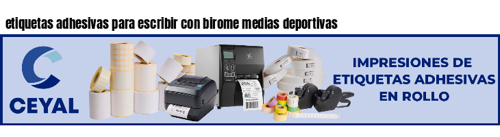 etiquetas adhesivas para escribir con birome medias deportivas