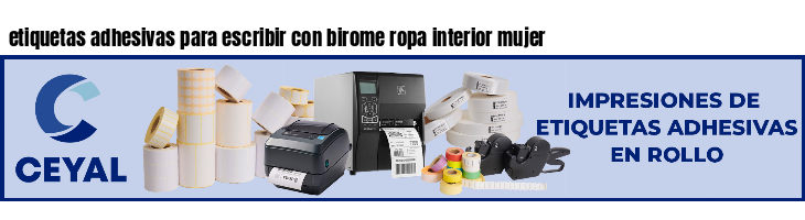 etiquetas adhesivas para escribir con birome ropa interior mujer