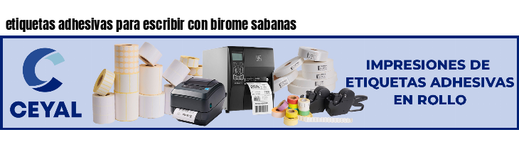 etiquetas adhesivas para escribir con birome sabanas