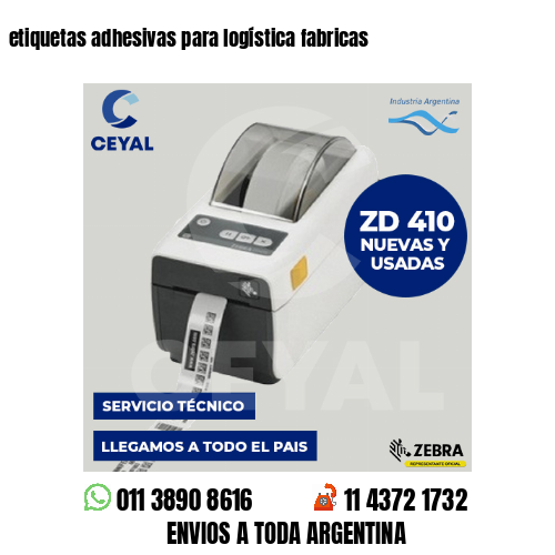 etiquetas adhesivas para logística fabricas