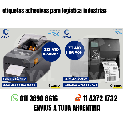 etiquetas adhesivas para logística industrias