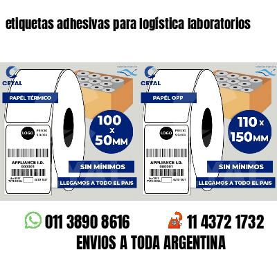 etiquetas adhesivas para logística laboratorios