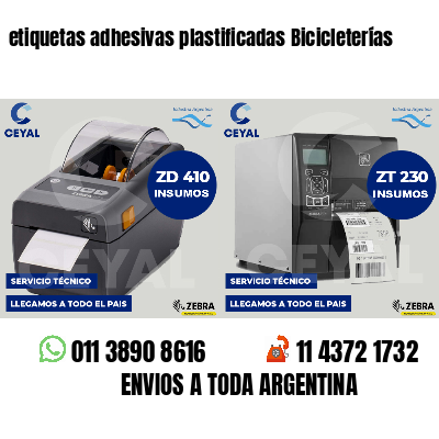 etiquetas adhesivas plastificadas Bicicleterías