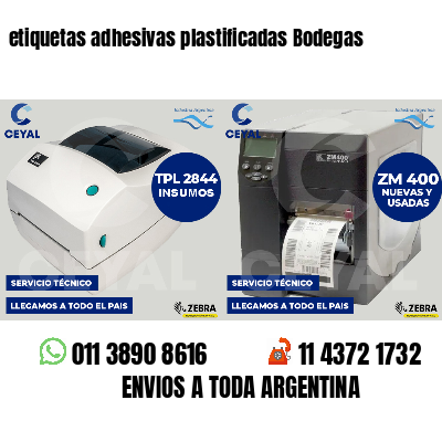 etiquetas adhesivas plastificadas Bodegas