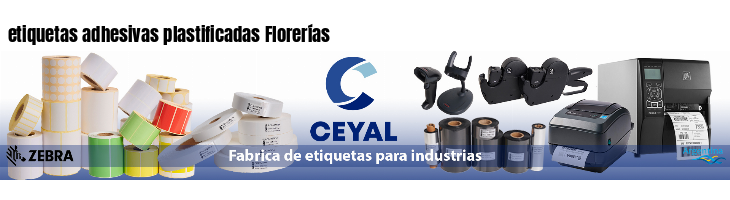 etiquetas adhesivas plastificadas Florerías