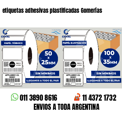 etiquetas adhesivas plastificadas Gomerías