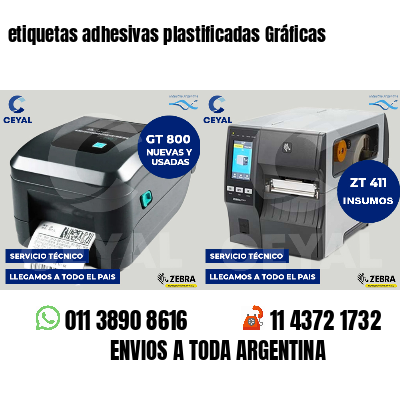 etiquetas adhesivas plastificadas Gráficas