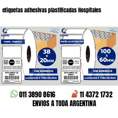 etiquetas adhesivas plastificadas Hospitales