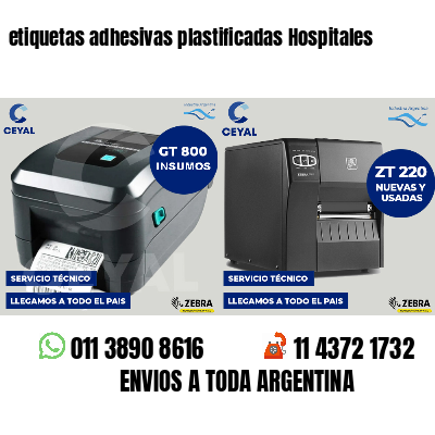 etiquetas adhesivas plastificadas Hospitales
