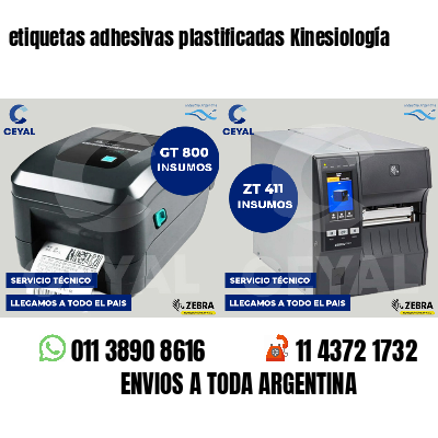 etiquetas adhesivas plastificadas Kinesiología