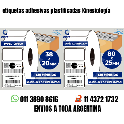 etiquetas adhesivas plastificadas Kinesiología
