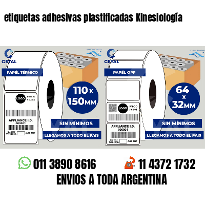 etiquetas adhesivas plastificadas Kinesiología