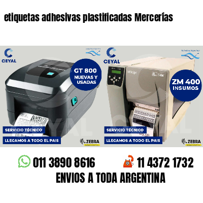 etiquetas adhesivas plastificadas Mercerías