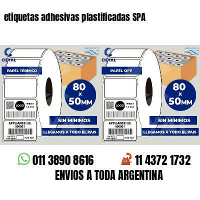 etiquetas adhesivas plastificadas SPA