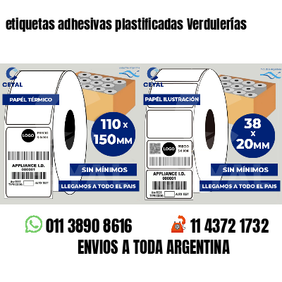 etiquetas adhesivas plastificadas Verdulerías