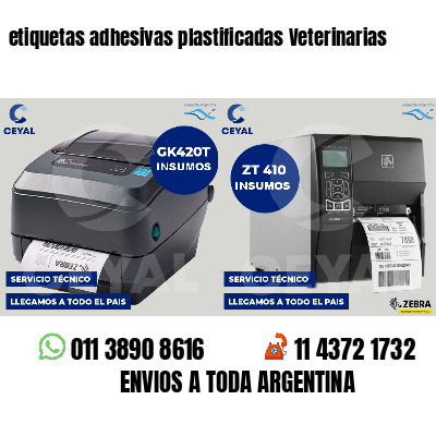 etiquetas adhesivas plastificadas Veterinarias