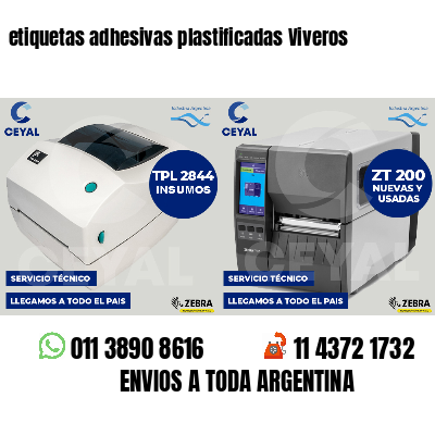 etiquetas adhesivas plastificadas Viveros