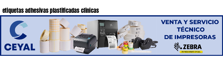 etiquetas adhesivas plastificadas clinicas