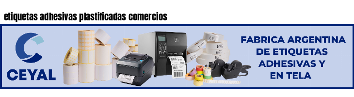 etiquetas adhesivas plastificadas comercios