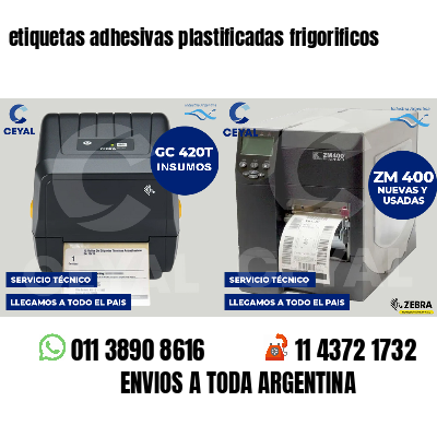 etiquetas adhesivas plastificadas frigorificos