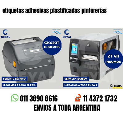 etiquetas adhesivas plastificadas pinturerías