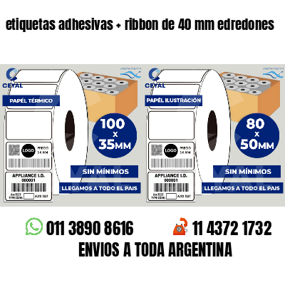 etiquetas adhesivas ribbon de 40 mm edredones