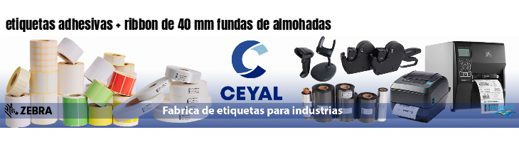 etiquetas adhesivas ribbon de 40 mm fundas de almohadas